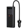 Kép 1/5 - Baseus 150W, 220V, CN / EU autós inverter, fekete