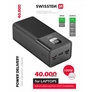 Kép 2/2 - SWISSTEN Power Line Powerbank PD 100W, 40000 mAh, (laptopokhoz) (fekete)