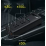 Kép 3/5 - Baseus 150W, 220V, CN / EU autós inverter, fekete