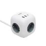 Kép 1/5 - Home CUBE2 kocka elosztó, max. 3680 W, USB töltő, 3 aljzat gyermekvédelemmel, 1,5 m hosszú vezeték