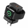 Kép 1/3 - Swissten 2in1 hálózati töltőadapter 1XUSB-A, 1XUSB-C, 1X Apple Watch, 22,5W, fekete
