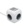Kép 1/3 - Kocka elosztó vezetékkel, fogyasztásmérővel, 3 aljzat 16A 250V~, 1,5m 3G1.5 mm2