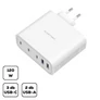 Kép 1/5 - Hálózati töltő adapter gyorstöltő funkcióval 120W, Fehér
