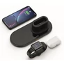 Kép 3/5 - SWISSTEN 15W, iPhone, iWatch, Airpods/Pro FEKETE 3in1 Vezeték nélküli Töltőállomás