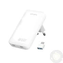 Kép 2/4 - 4smarts FlatPlug Slim Dual USB-C hálózati adapter, 65W GaN, fehér