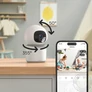 Kép 3/8 - OKOS WIFI KAMERA 1080P, ÉJJELLÁTÓ, BELTÉRI, MOZGATHATÓ, FEHÉR