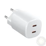 Kép 1/2 - XIAOMI hálózati töltő 2 Type-C aljzat (45W, GaN, PD gyorstöltő 3.0) FEHÉR