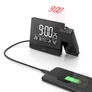 Kép 1/5 - RÁDIÓ VEZÉRELT, PROJEKTOROS ÉBRESZTŐ ÓRA,USB ALJZATTAL 2,4A