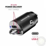 Kép 3/4 - Swissten szivargyújtós autós töltőadapter Power Delivery 2XUSB-C, 30W, fekete