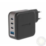 Kép 2/5 - Swissten GaN hálózati töltőadapter 3xUSB-C 100W PD, 1xUSB-A 18W QC, fekete