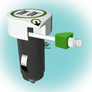 Kép 1/2 - Autós USB töltő „Triple USB Car Charger Lightning Connector”