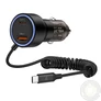 Kép 3/3 - CC05 Autós Töltő 2 Portos PD60 W + USB-C Kábel - Fekete