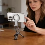 Kép 4/4 - Mágneses mini alumínium tripod selfie stick