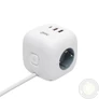 Kép 4/5 - Home CUBE2 kocka elosztó, max. 3680 W, USB töltő, 3 aljzat gyermekvédelemmel, 1,5 m hosszú vezeték