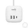 Kép 5/5 - Home CUBE2 kocka elosztó, max. 3680 W, USB töltő, 3 aljzat gyermekvédelemmel, 1,5 m hosszú vezeték