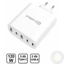 Kép 2/5 - Hálózati töltő adapter gyorstöltő funkcióval 120W, Fehér
