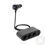 Kép 1/4 - Autós feszültségelosztó és USB töltő, 3.4A USB töltő, max.80Watt, fém burkolat, Voltmérővel