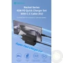 Kép 3/6 - Devia hálózati töltő adapter + USB-C - C kábel  (1,5 méter) 45W (Rocket Series) szett