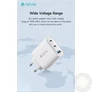 Kép 8/10 - Devia Extreme Speed Series 65W GaN PD hálózati gyorstöltő adapter USB+2xType-C - fehér