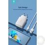 Kép 4/6 - Devia Smart Series 12W 2xUSB hálózati töltő adapter + USB/microUSB kábel 1m