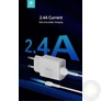 Kép 6/6 - Devia Smart Series 12W 2xUSB hálózati töltő adapter + USB/microUSB kábel 1m