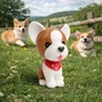 Kép 3/3 - Bólogató kutya - Corgi (10cm magas)