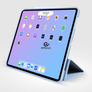 Kép 5/5 - Apple iPad Air 4 (2020)/iPad Air 5 (2022) 10.9 védőtok (Smart Case) on/off funkcióval – sky blue (ECO csomagolás)