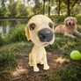 Kép 3/3 - Bólogató Kutya - Golden retriver (10cm magas)