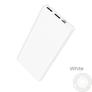 Kép 5/5 - Univerzális hordozható, asztali akkumulátor töltő – HOCO J55 Power Bank – 2xUSB+microUSB+Type-C – 10.000 mAh – white
