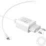 Kép 5/5 - HOCO 2xUSB hálózati töltő adapter + lightning kábel – 5V/2.1A – HOCO C62A Dual Port Charger Set – fehér