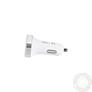 Kép 5/5 - HOCO 2xUSB szivargyújtós töltő adapter – 5V/3,1A – HOCO Z3 Fast Charging – fehér