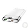 Kép 2/5 - Univerzális hordozható, asztali akkumulátor töltő – HOCO J63 Power Bank – USB + Type-C + micro USB + PD + QC3.0 Wireless Charging – 10.000 mAh – fehér