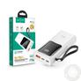 Kép 1/3 - Univerzális hordozható, asztali akkumulátor töltő – HOCO J41 Pro Power Bank – USB+Type-C + Lightning + PD3.0+QC3.0 – 10.000 mAh – fehér