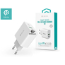 Kép 1/5 - Devia hálózati töltő adapter Type-C + USB bemenettel – 20W – Devia Smart Series PD3.0 + QC3.0 – Qualcomm Quick Charge 3.0 – white