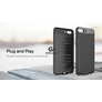 Kép 2/3 - Apple iPhone 7 újratölthető akkumulátoros hátlap – Devia Extra Power Rechargeable Battery Case – 2500 mAh – black