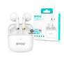 Kép 1/4 - BWOO TWS Bluetooth sztereó headset v5.1 + töltőtok – BWOO BW66 True Wireless Earphones with Charging Case – fehér