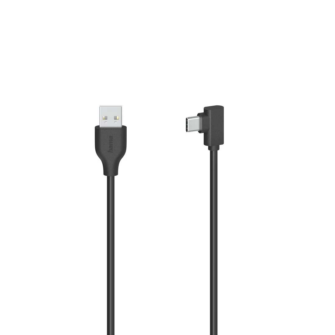 FIC ADATKÁBEL USB 2.0, TYPE-C/USB A, 0,75M, DERÉKSZÖGŰ FEKETE