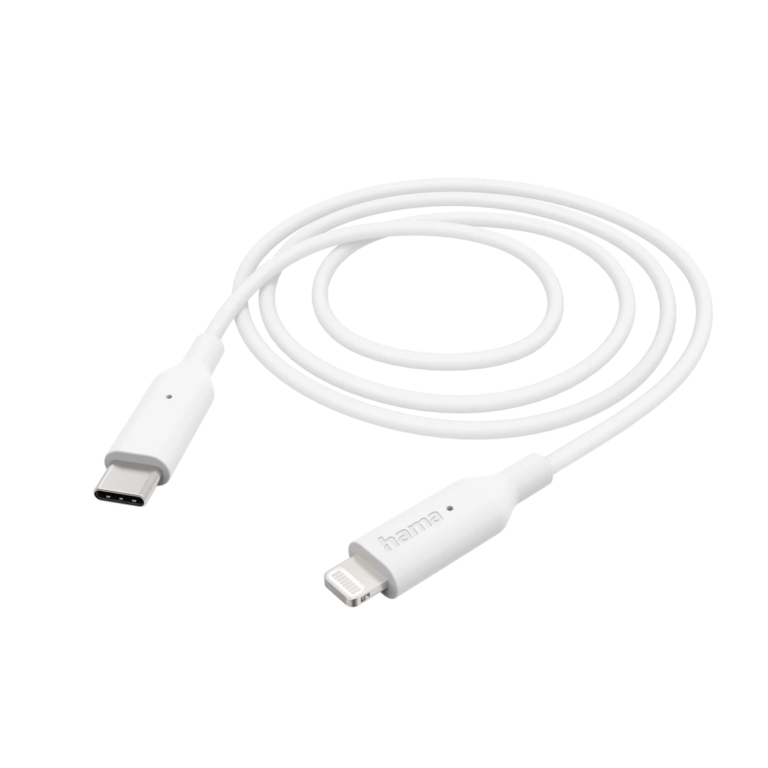 Hama Lightning - USB-C, 1M, fehér