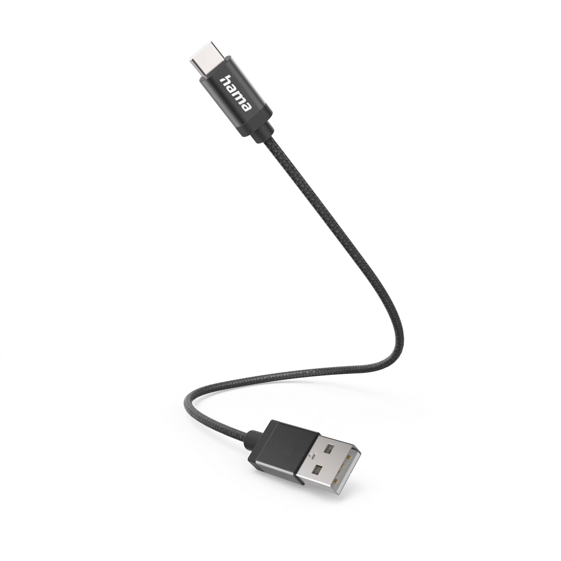 FIC E3 ADATKÁBEL USB TYPE-C, 0,2M, FEKETE