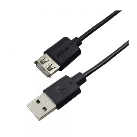 Astrum USB (Apa) - USB (Anya) 2.0 hosszabbító kábel 3.0M fekete