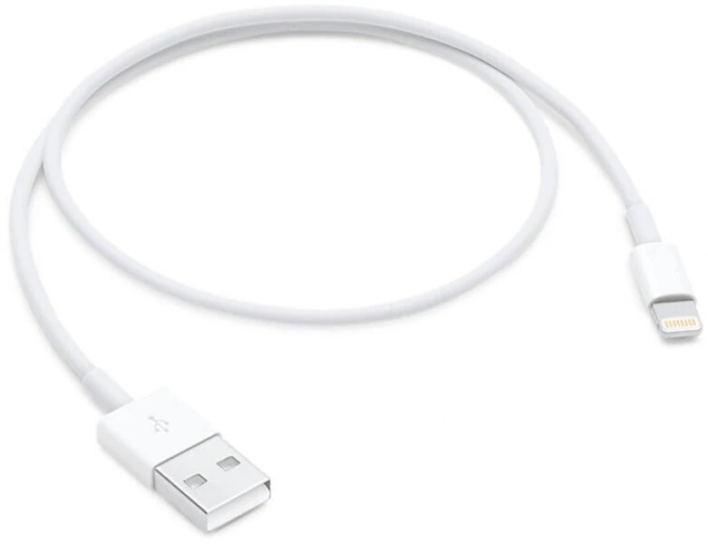 APPLE adatkábel (USB - lightning, 50cm) FEHÉR