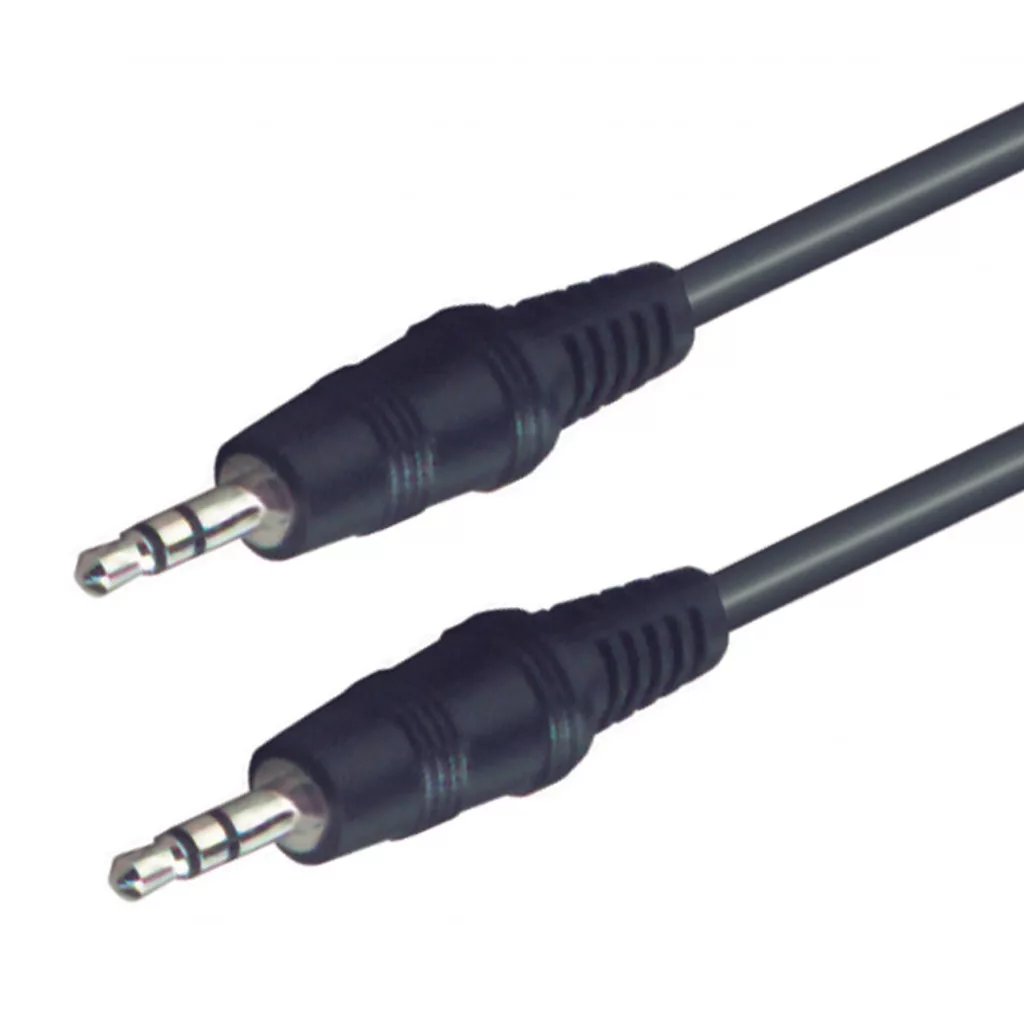 Audió kábel, 3,5mm sztereó dugó-3,5mm sztereó dugó, (1,5m)