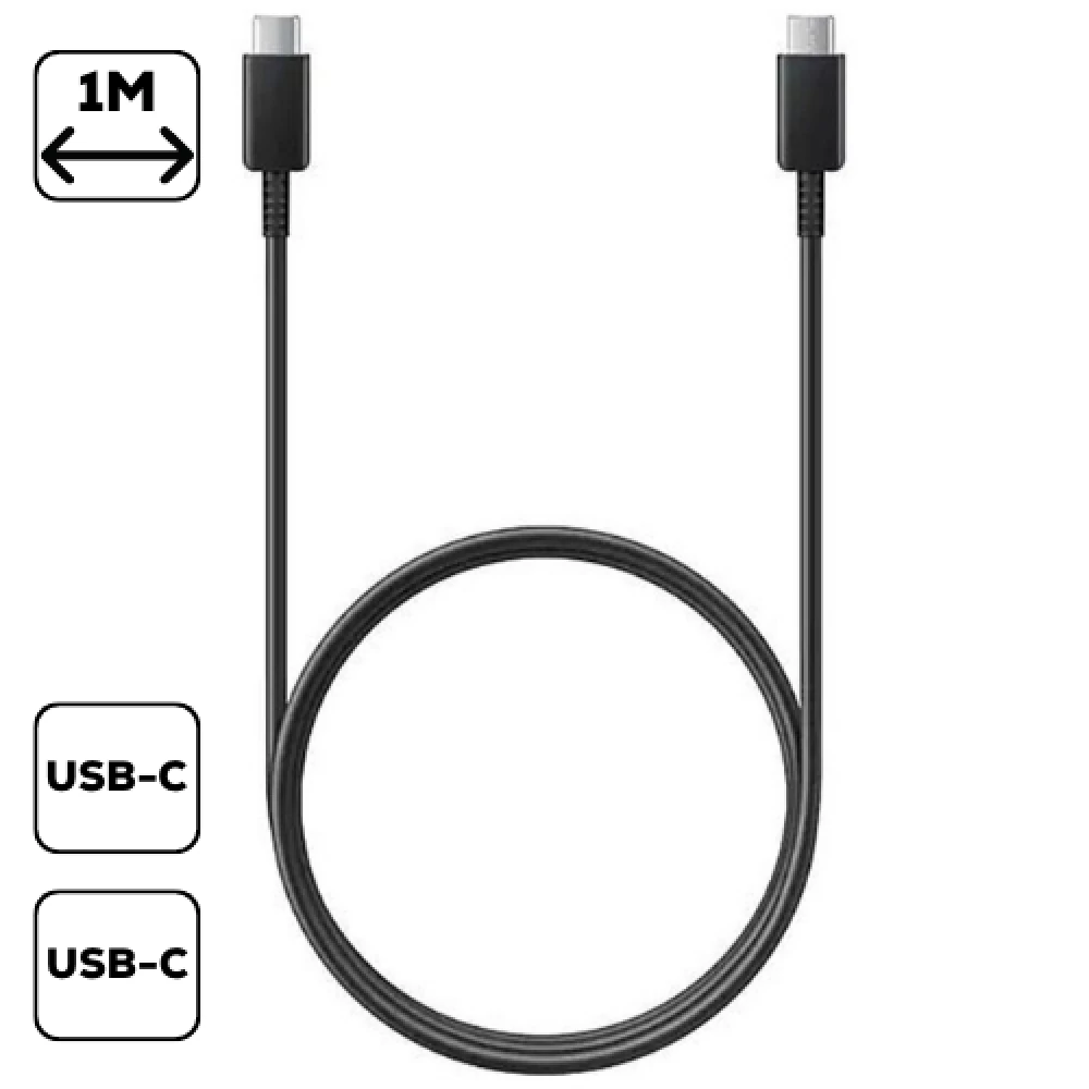 SAMSUNG C-TO-C KÁBEL, (5A), FEKETE
