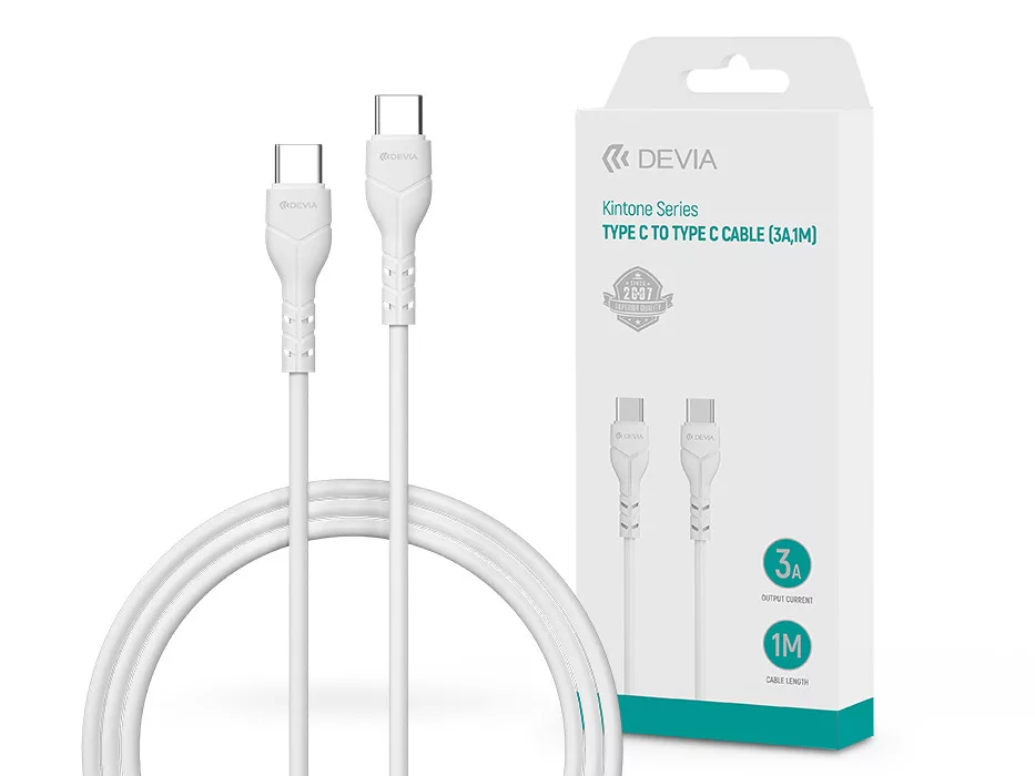 Devia USB C - C adat és töltőkábel (1 méter)