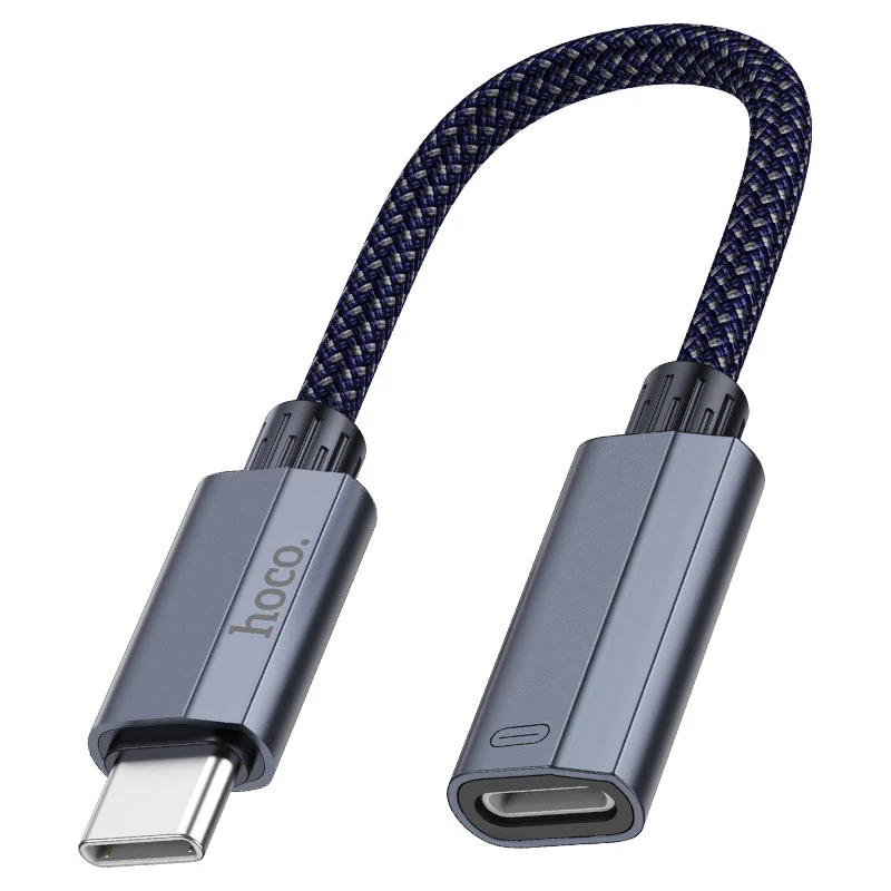 HOCO UA29 adapter kábel (Lightning aljzat - Type-C, 2A, 15cm) SÖTÉTKÉK