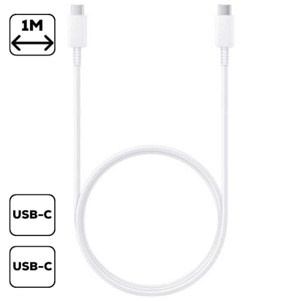 SAMSUNG C-TO-C KÁBEL, (5A), FEHÉR