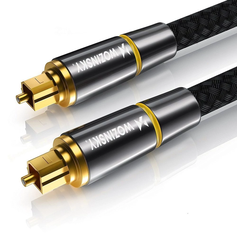 Wozinsky digitális optikai audioszálas kábel Toslink SPDIF 3m fekete