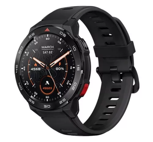 MIBRO WATCH GS PRO okosóra (szilikon szíj, aktivitásmérő, pulzusmérő, telefonhívás, 5 ATM, vízálló,