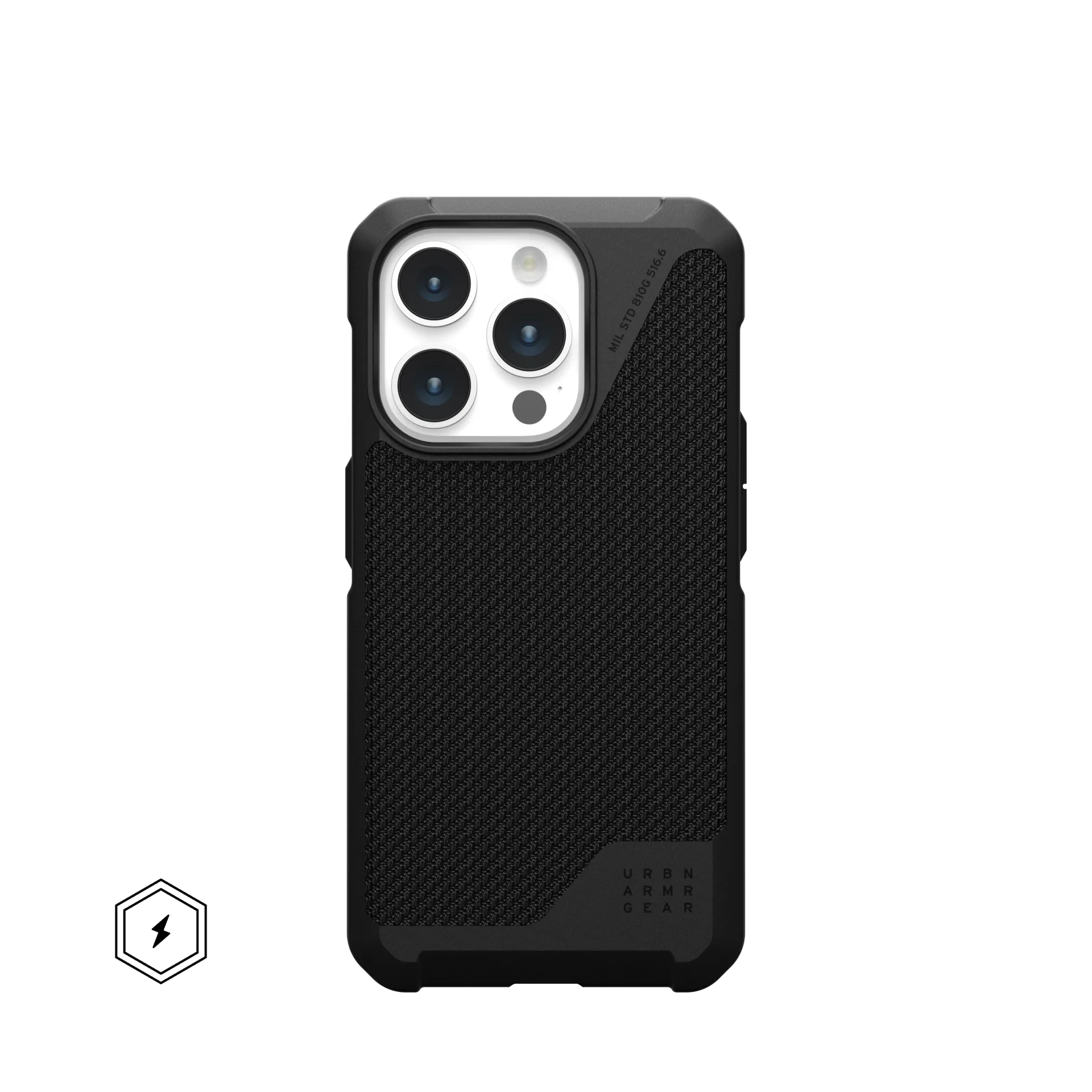 UAG METROPOLIS LT Apple iPhone 15 Pro (magsafe, kevlár fekete)