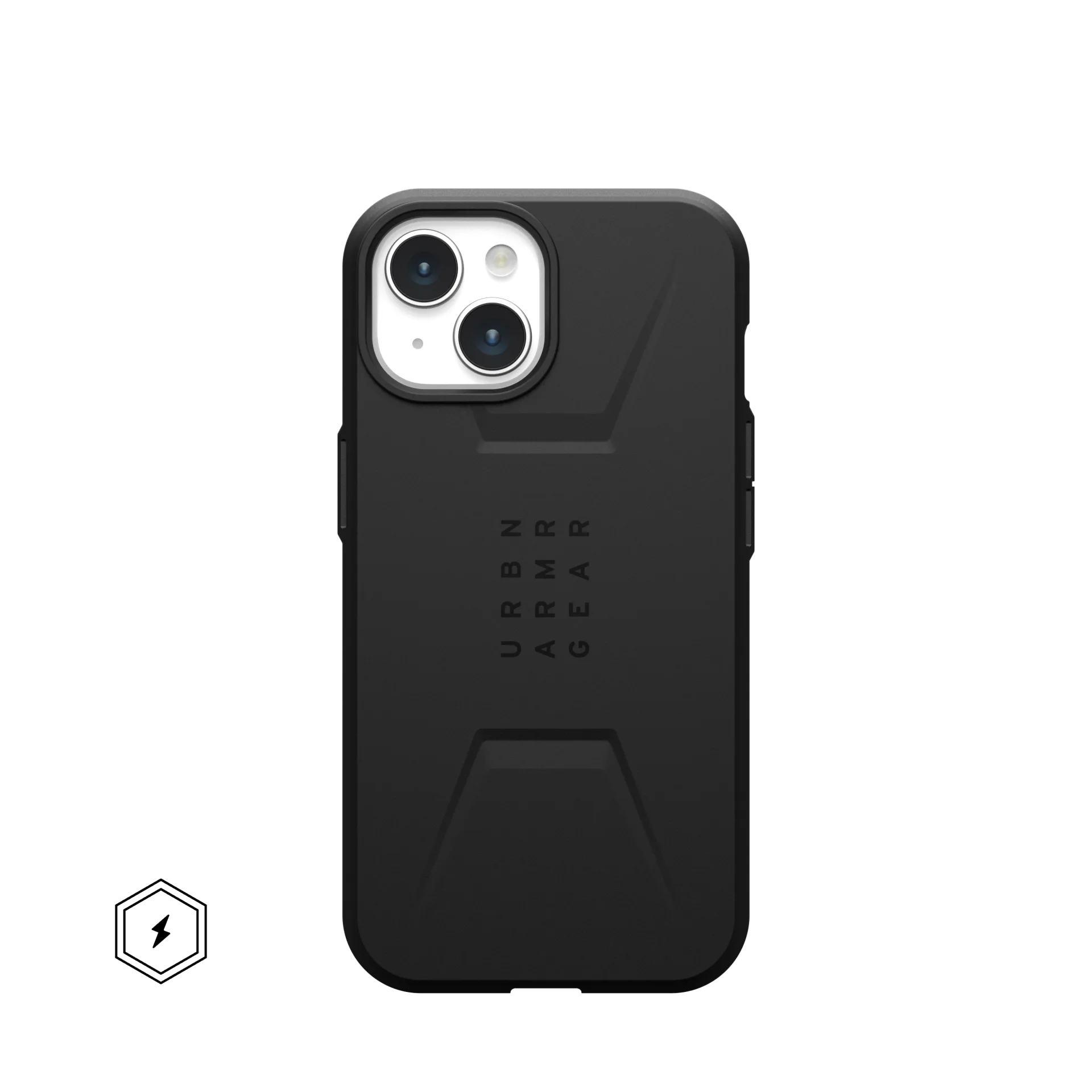 UAG CIVILIAN Apple iPhone 15 (magsafe, fekete)